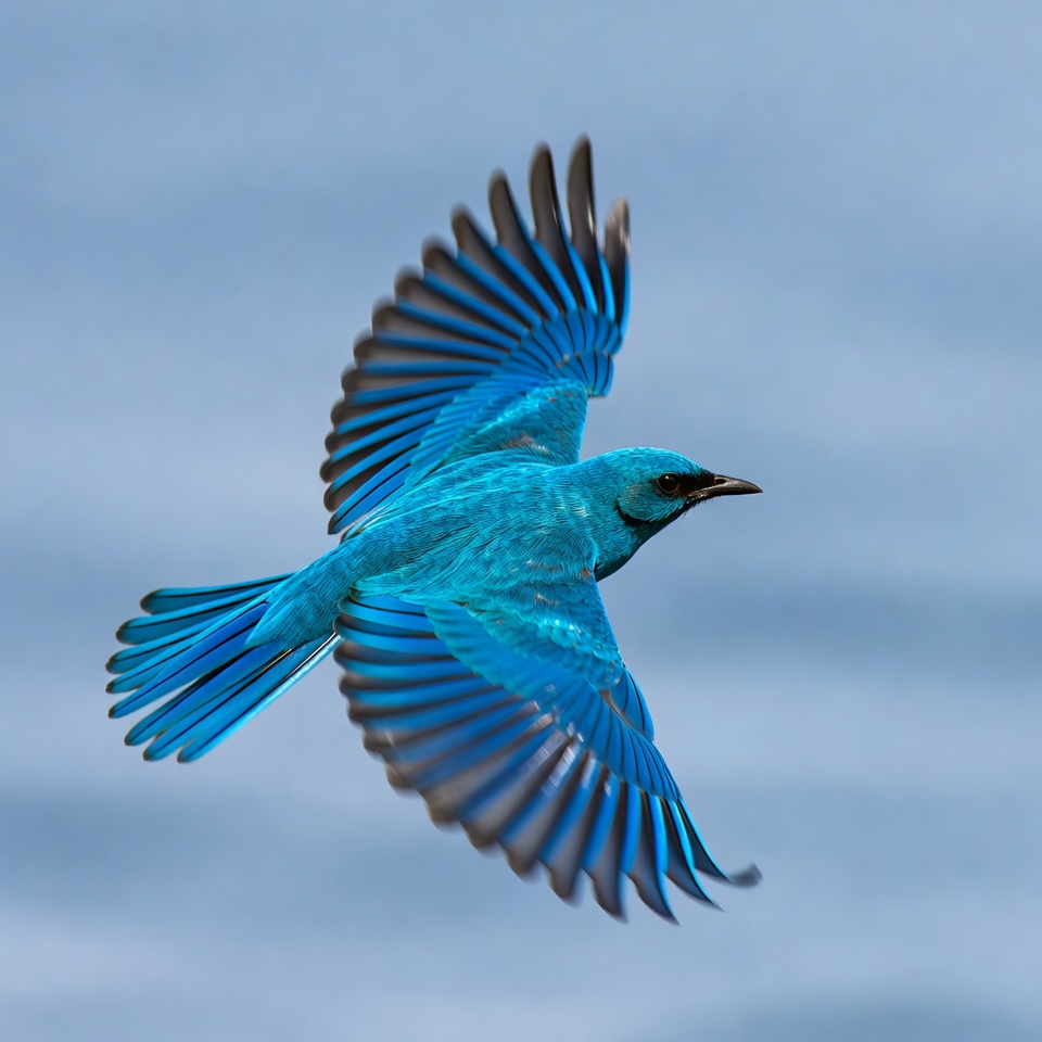 Blue Roller Bird Flying Blue Roller Bird Flying