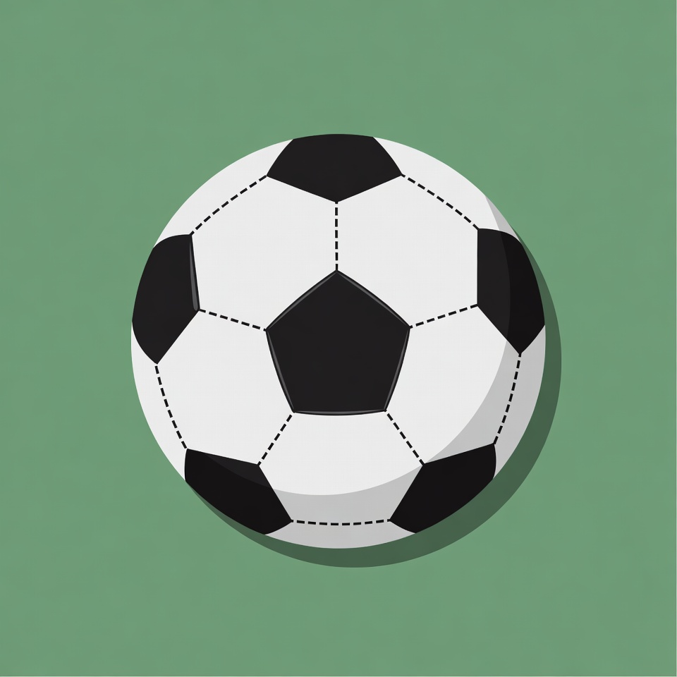 Soccer Ball on Green Background Soccer Ball on Green Background