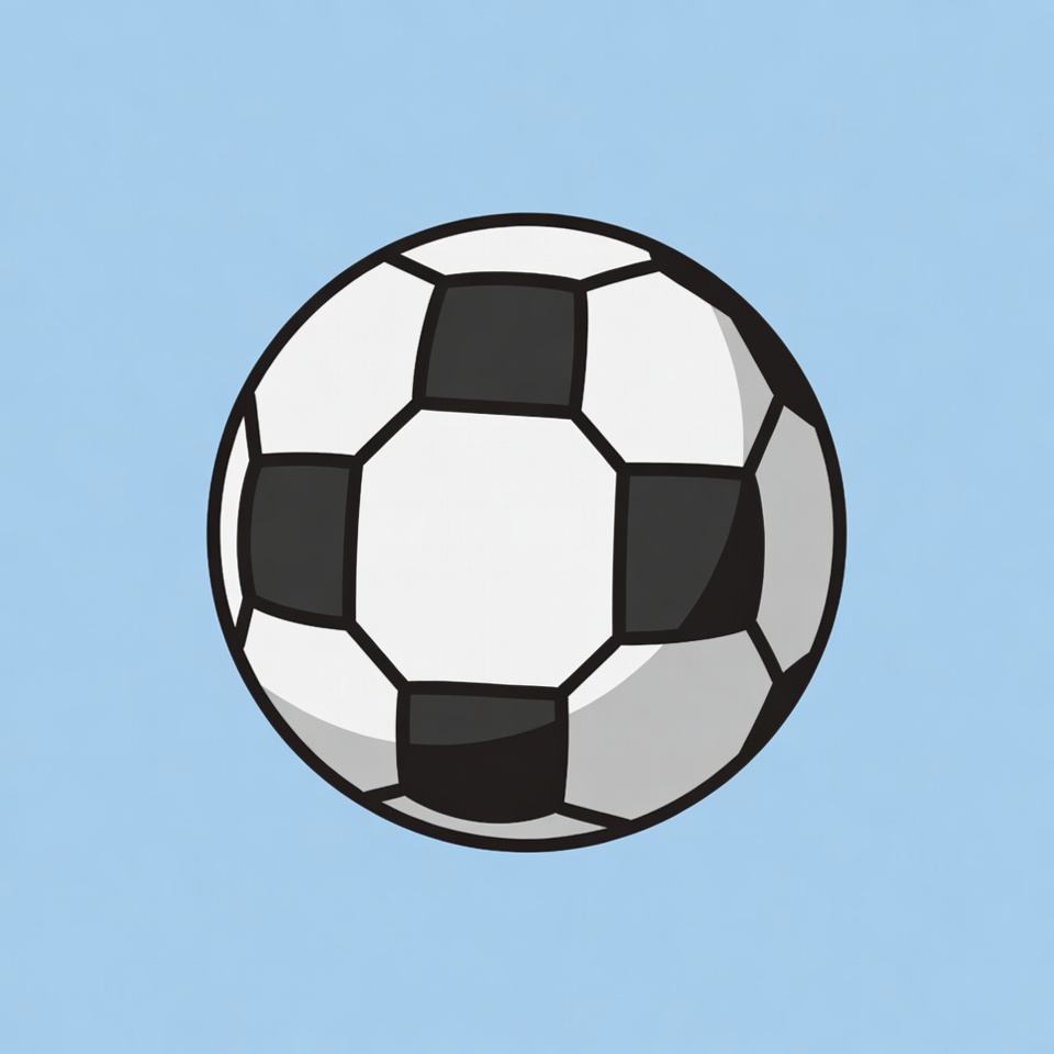 Soccer Ball on Blue Background Soccer Ball on Blue Background