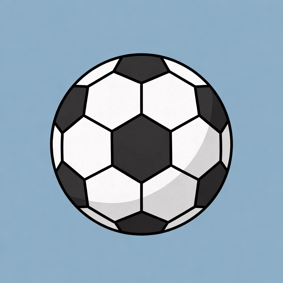 Soccer Ball on Blue Background Soccer Ball on Blue Background