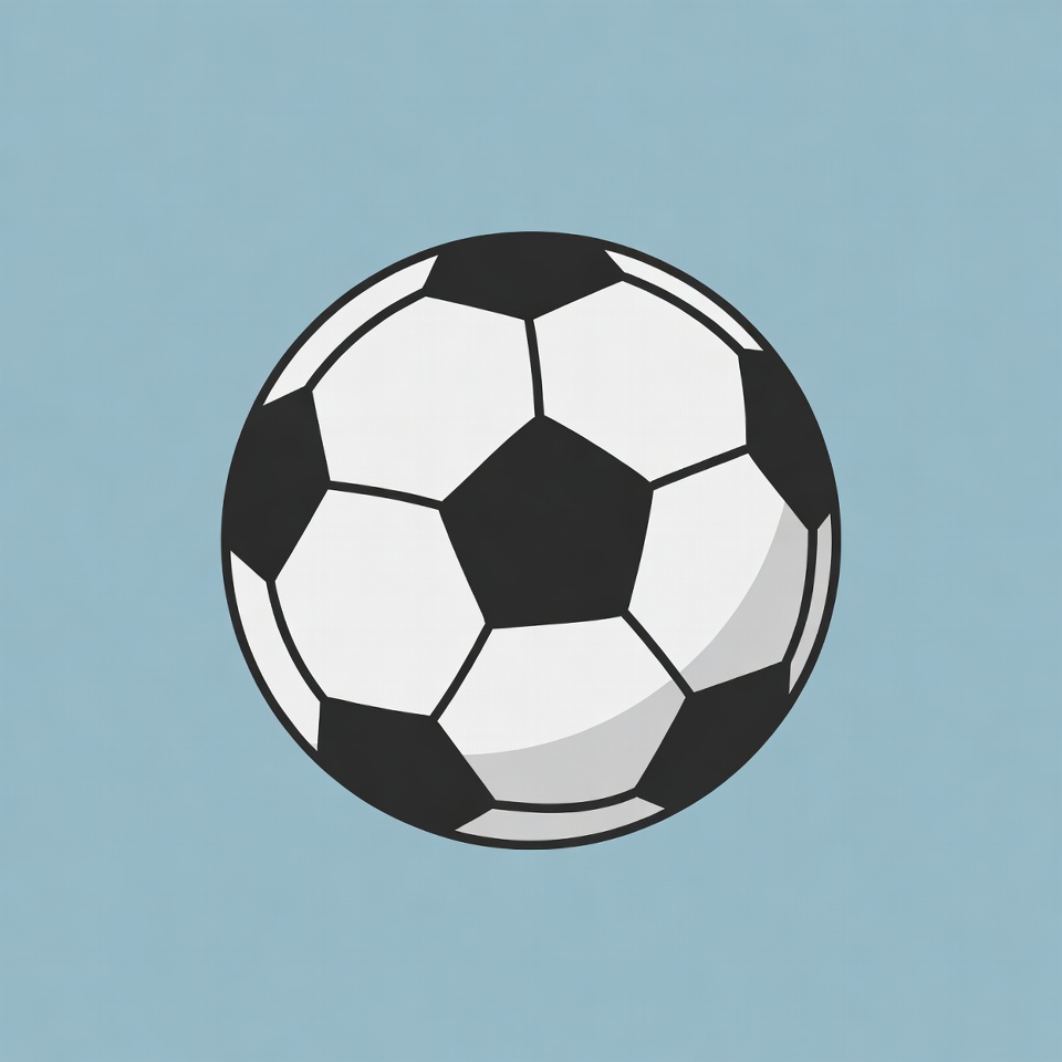 Black and white soccer ball illustration Black and white soccer ball illustration