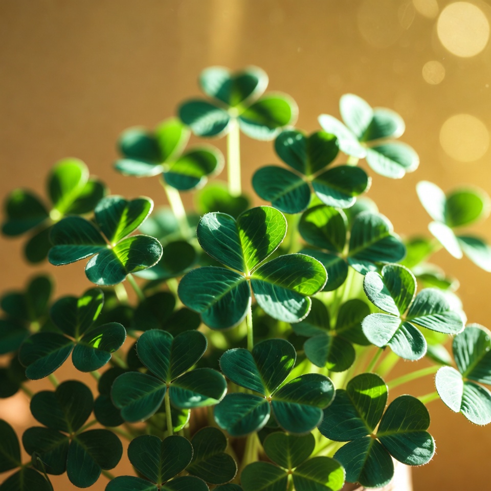 Cluster of Four-Leaf Clovers Cluster of Four-Leaf Clovers