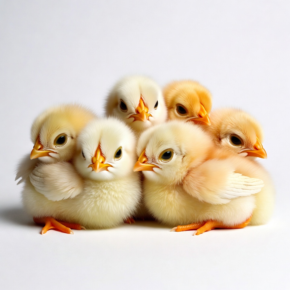 Group of Cute Baby Chicks Group of Cute Baby Chicks
