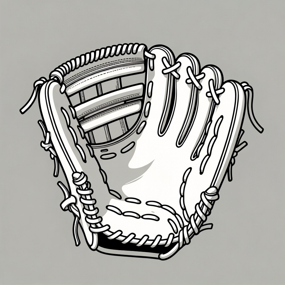 Baseball glove illustration Baseball glove illustration