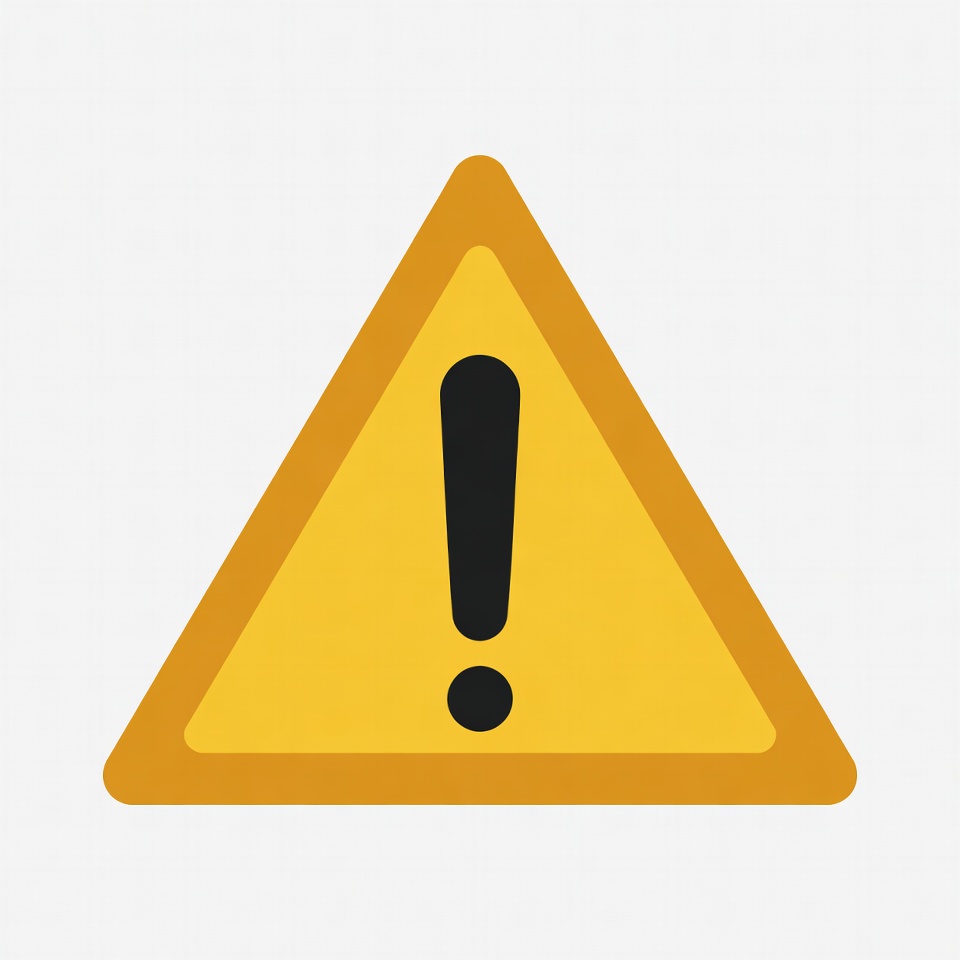 Yellow exclamation mark warning sign Yellow exclamation mark warning sign