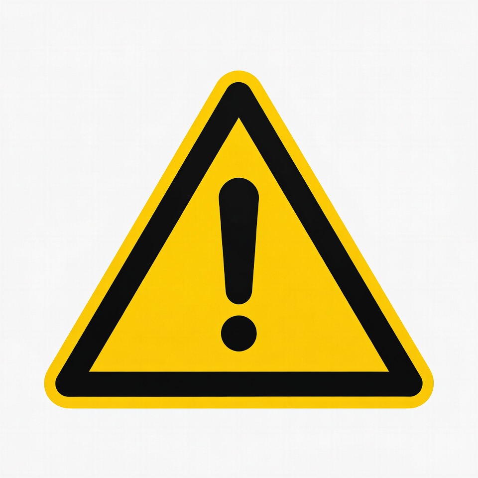Yellow Warning Sign Icon Yellow Warning Sign Icon