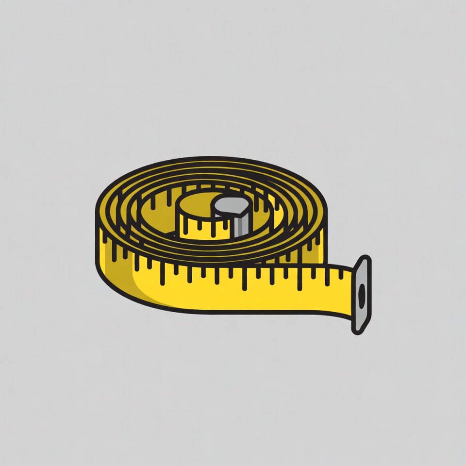 Yellow coiled measuring tape Yellow coiled measuring tape
