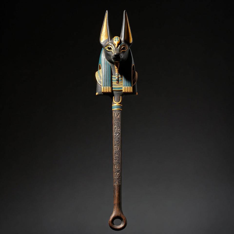 Anubis Jackal Head Staff Anubis Jackal Head Staff