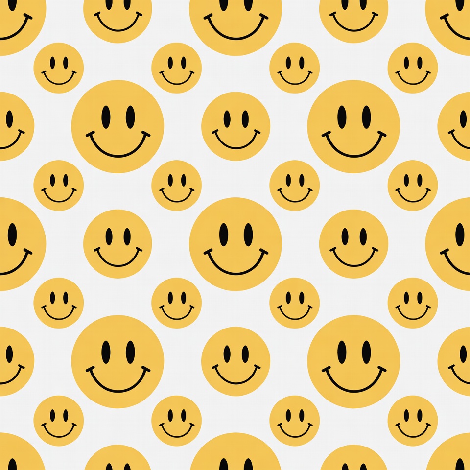 Yellow Smiley Faces Pattern Yellow Smiley Faces Pattern