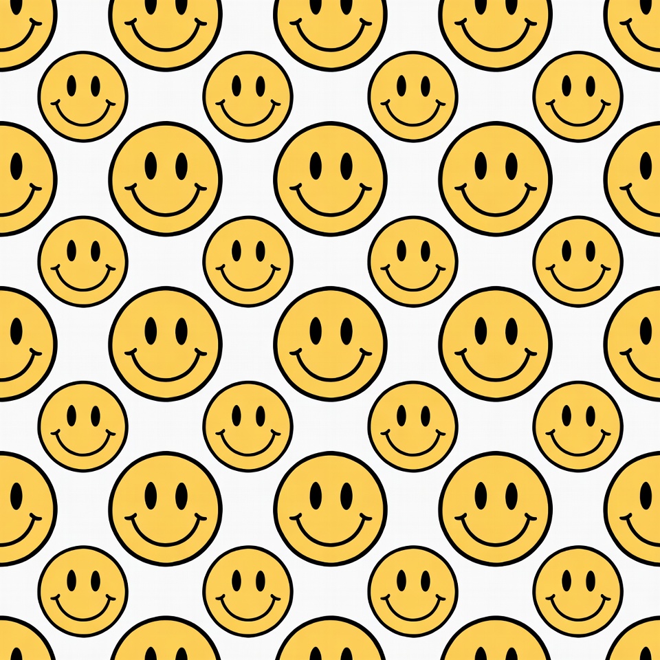 Yellow Smiley Faces Pattern Yellow Smiley Faces Pattern