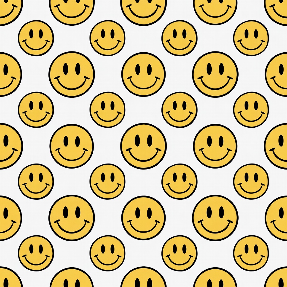 Yellow Smiley Faces Pattern Yellow Smiley Faces Pattern
