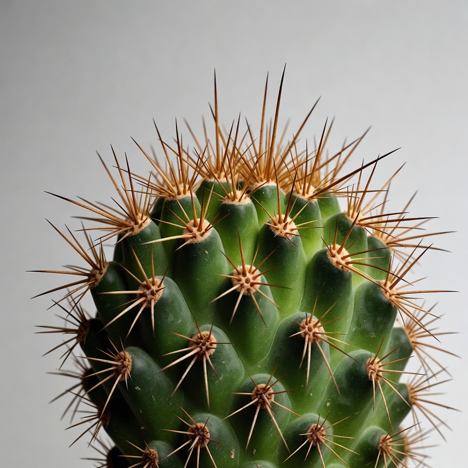 Spiky green barrel cactus Spiky green barrel cactus
