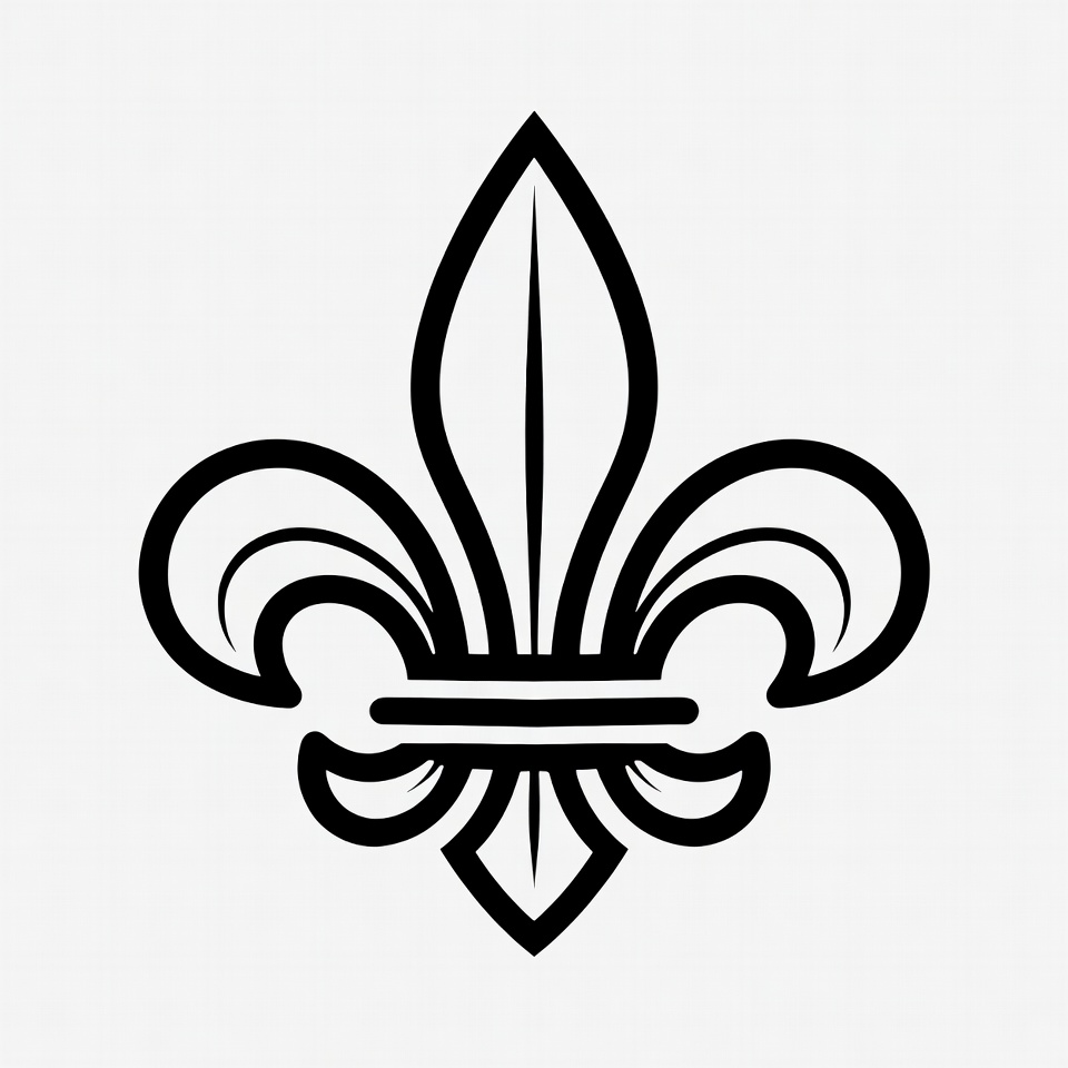 Black Fleur-de-lis Symbol Black Fleur-de-lis Symbol