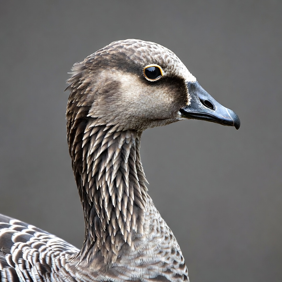 White-fronted Goose profile view White-fronted Goose profile view