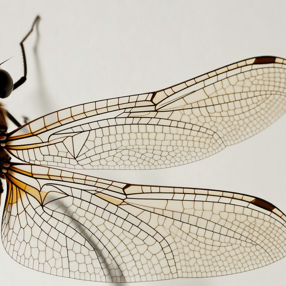 Dragonfly with translucent wings Dragonfly with translucent wings