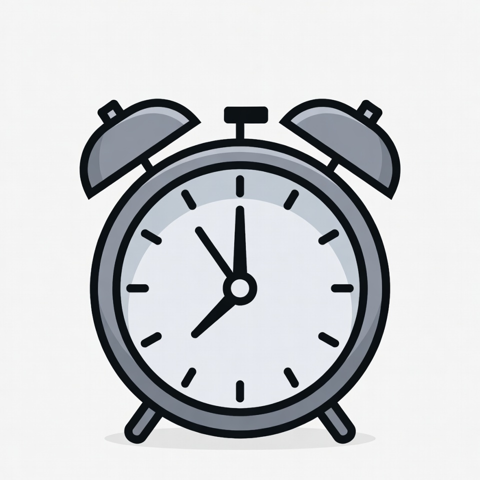 Cartoon Alarm Clock Illustration Cartoon Alarm Clock Illustration