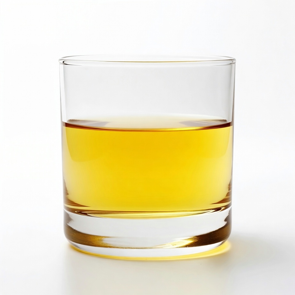 Glass of Amber Liquid Glass of Amber Liquid