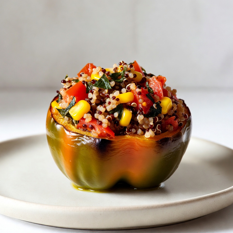 Stuffed Bell Pepper with Quinoa Stuffed Bell Pepper with Quinoa