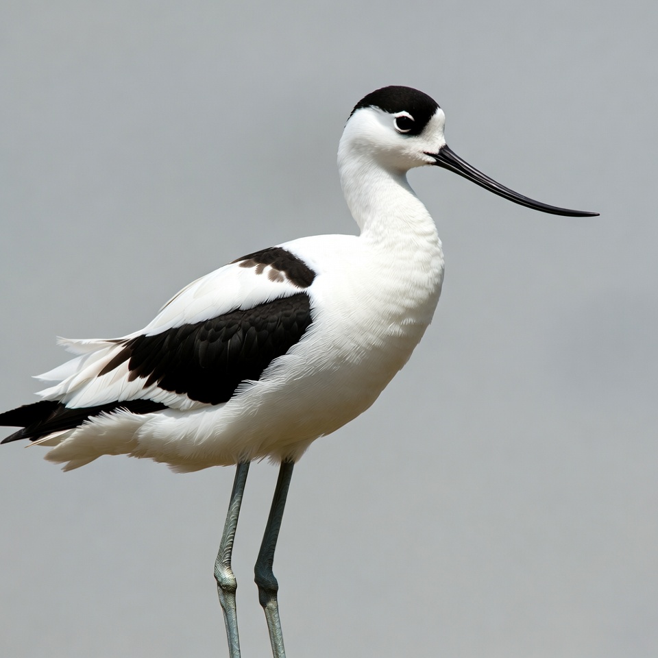 Black-necked Stilt standing gracefully Black-necked Stilt standing gracefully
