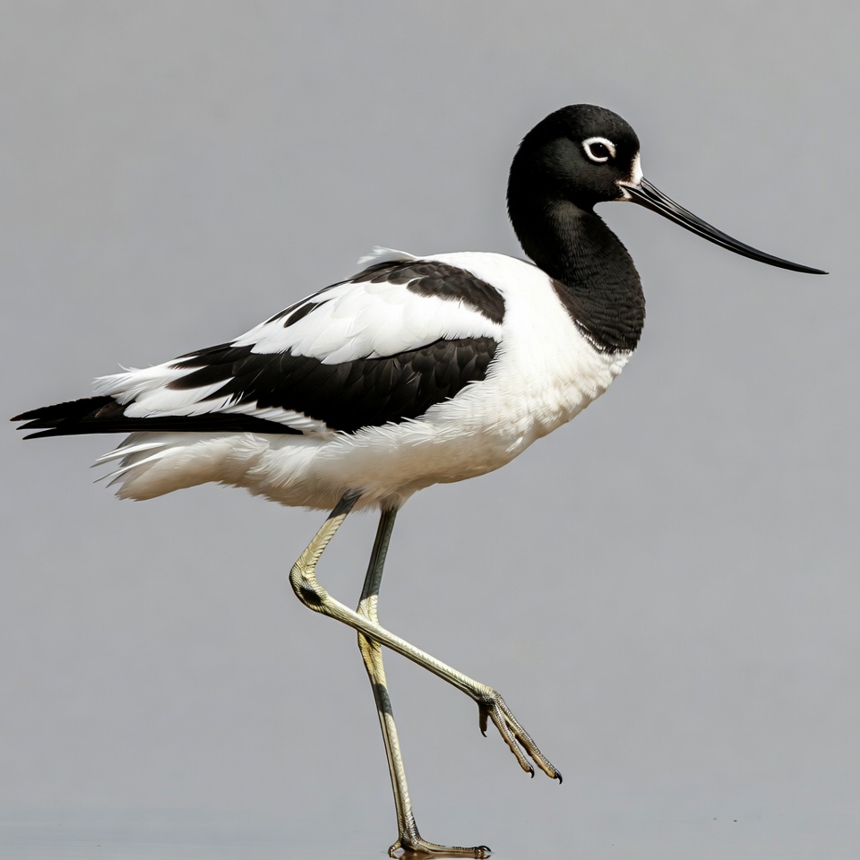 Black-necked Stilt standing on one leg Black-necked Stilt standing on one leg