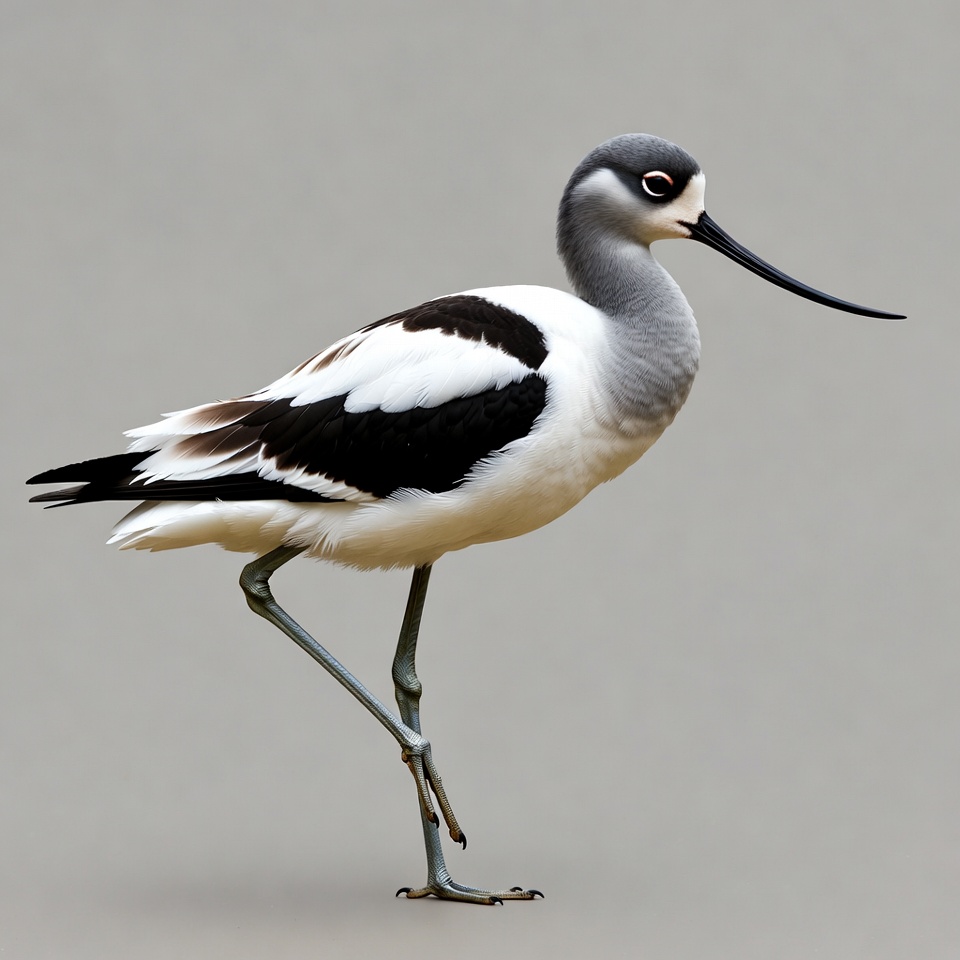 Black-necked Stilt standing on one leg Black-necked Stilt standing on one leg