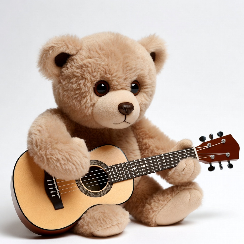 Teddy bear playing guitar Teddy bear playing guitar