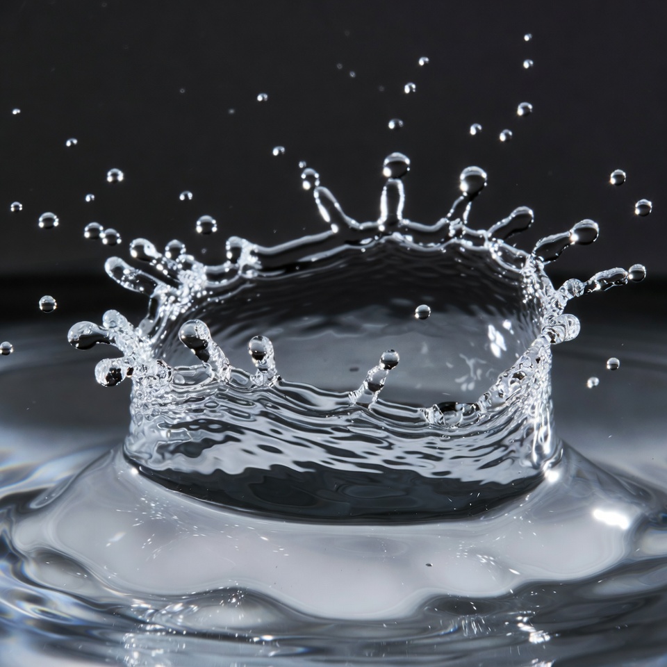 Water splash crown formation Water splash crown formation