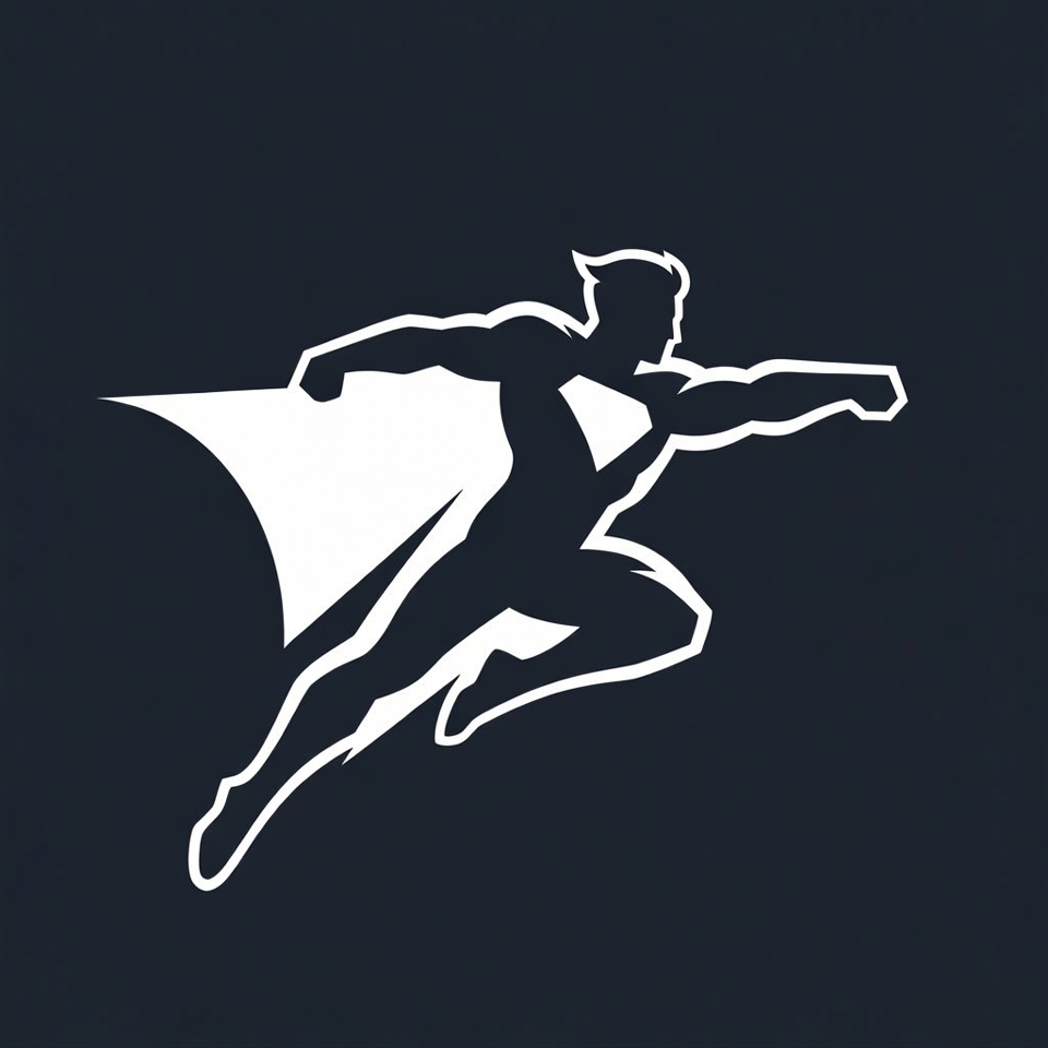 Superman Flying Silhouette Illustration Superman Flying Silhouette Illustration