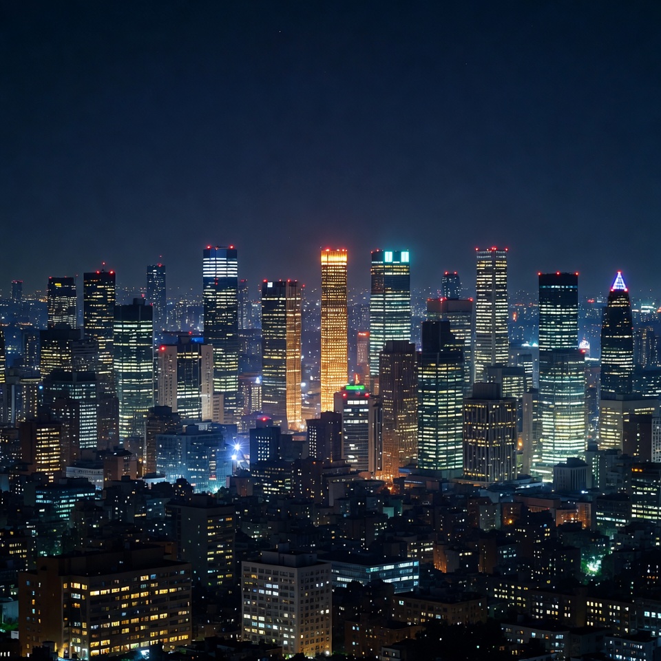 Tokyo skyline at night Tokyo skyline at night