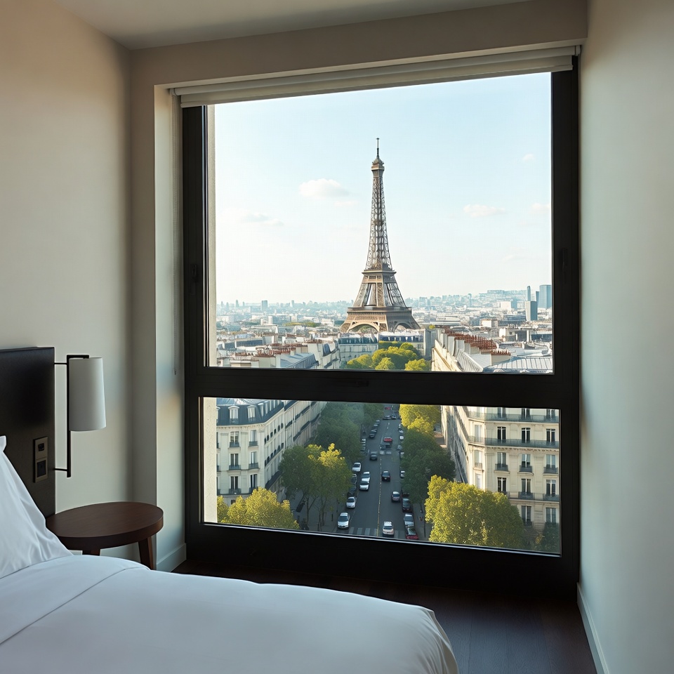 Eiffel Tower View from Hotel Room Eiffel Tower View from Hotel Room
