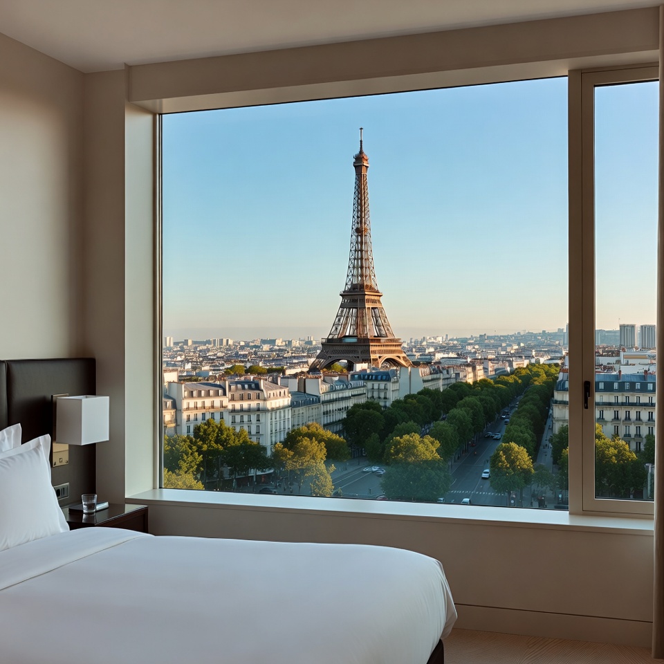 Eiffel Tower View from Hotel Room Eiffel Tower View from Hotel Room