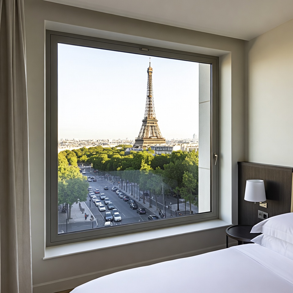 Eiffel Tower View from Hotel Room Eiffel Tower View from Hotel Room