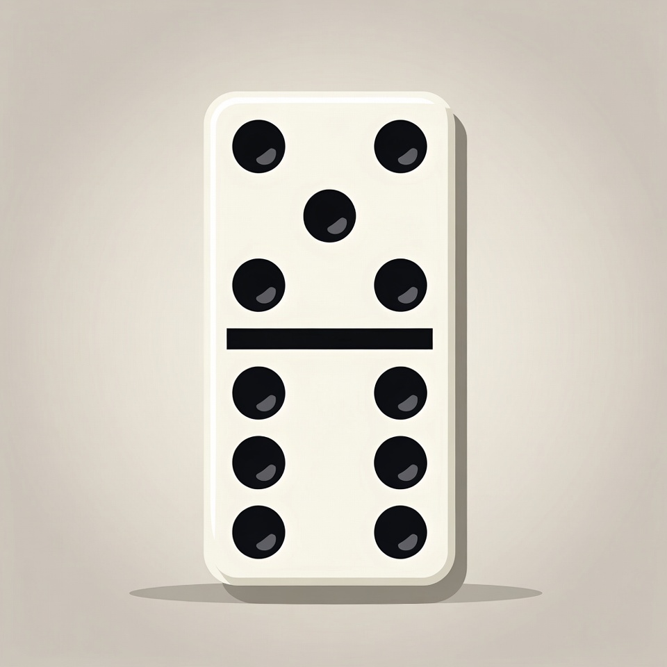 Double Six Domino Tile Double Six Domino Tile