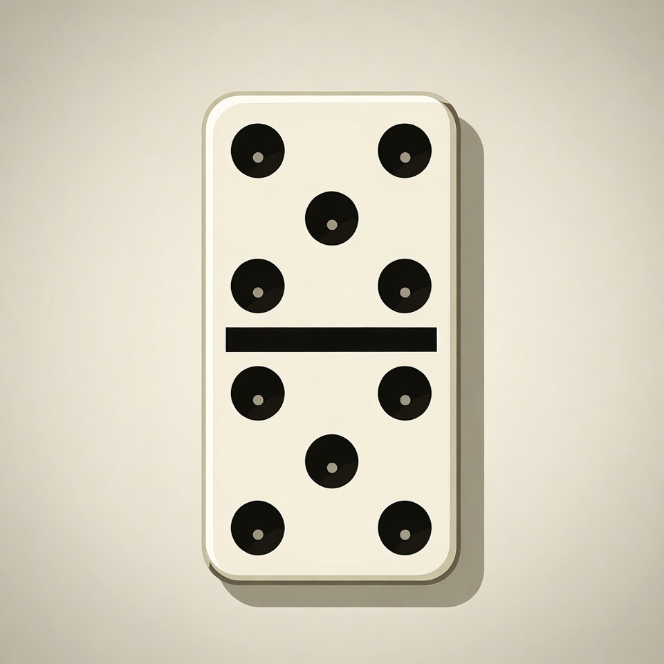 Double Six Domino Tile Double Six Domino Tile