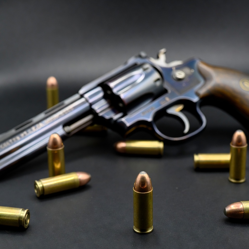 Colt Python Revolver with Bullets Colt Python Revolver with Bullets