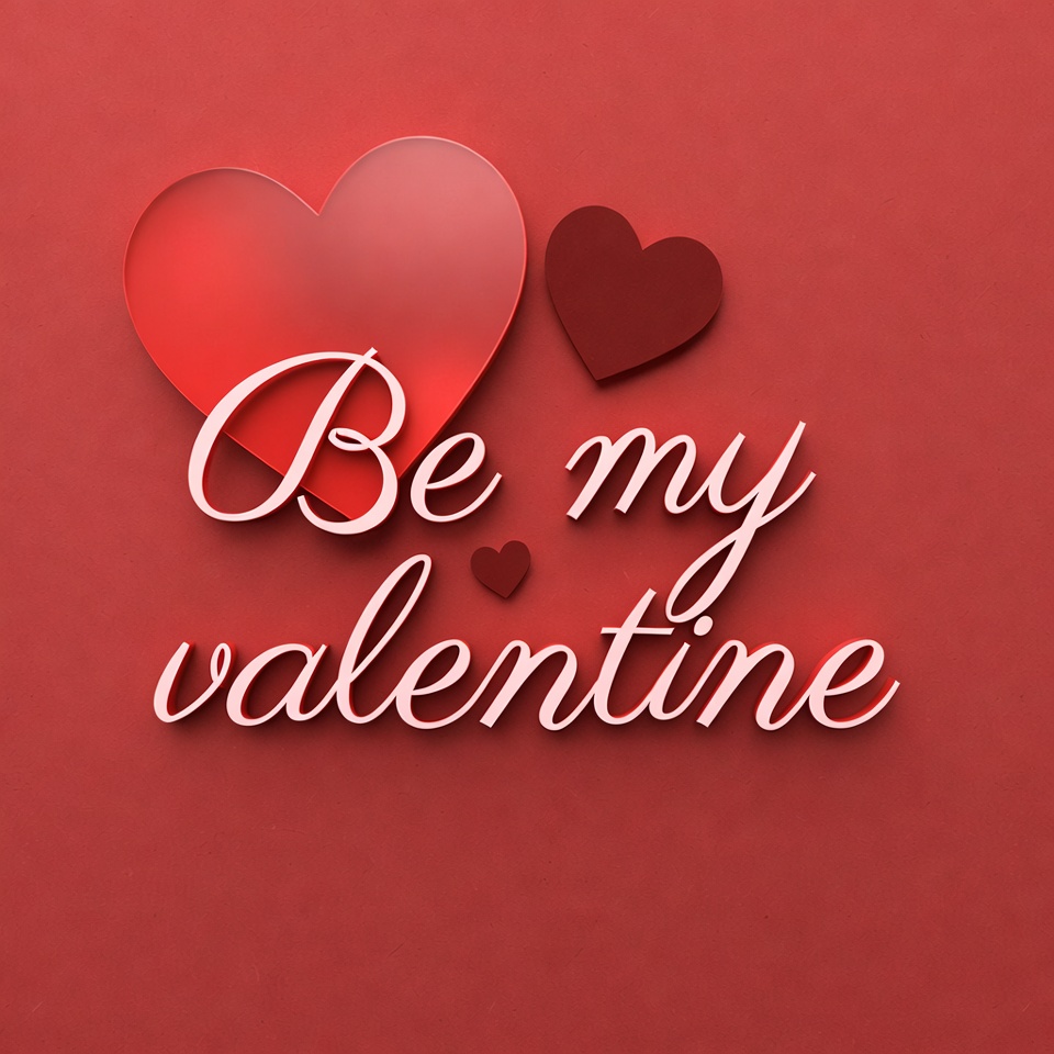 Be My Valentine Hearts Be My Valentine Hearts