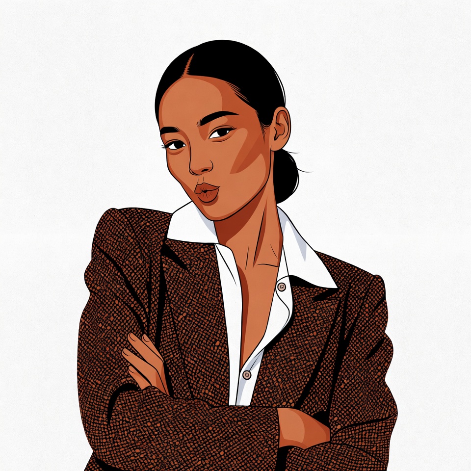 Asian woman with arms crossed Asian woman with arms crossed