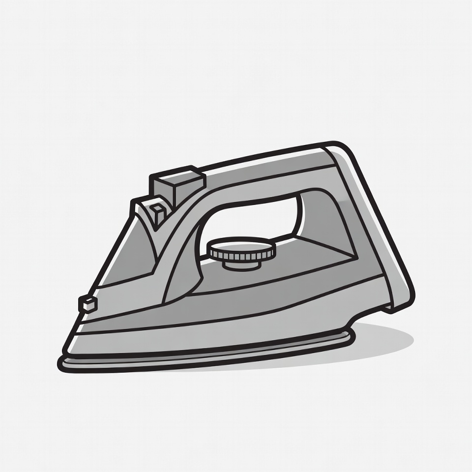 Clothing Iron Illustration Clothing Iron Illustration