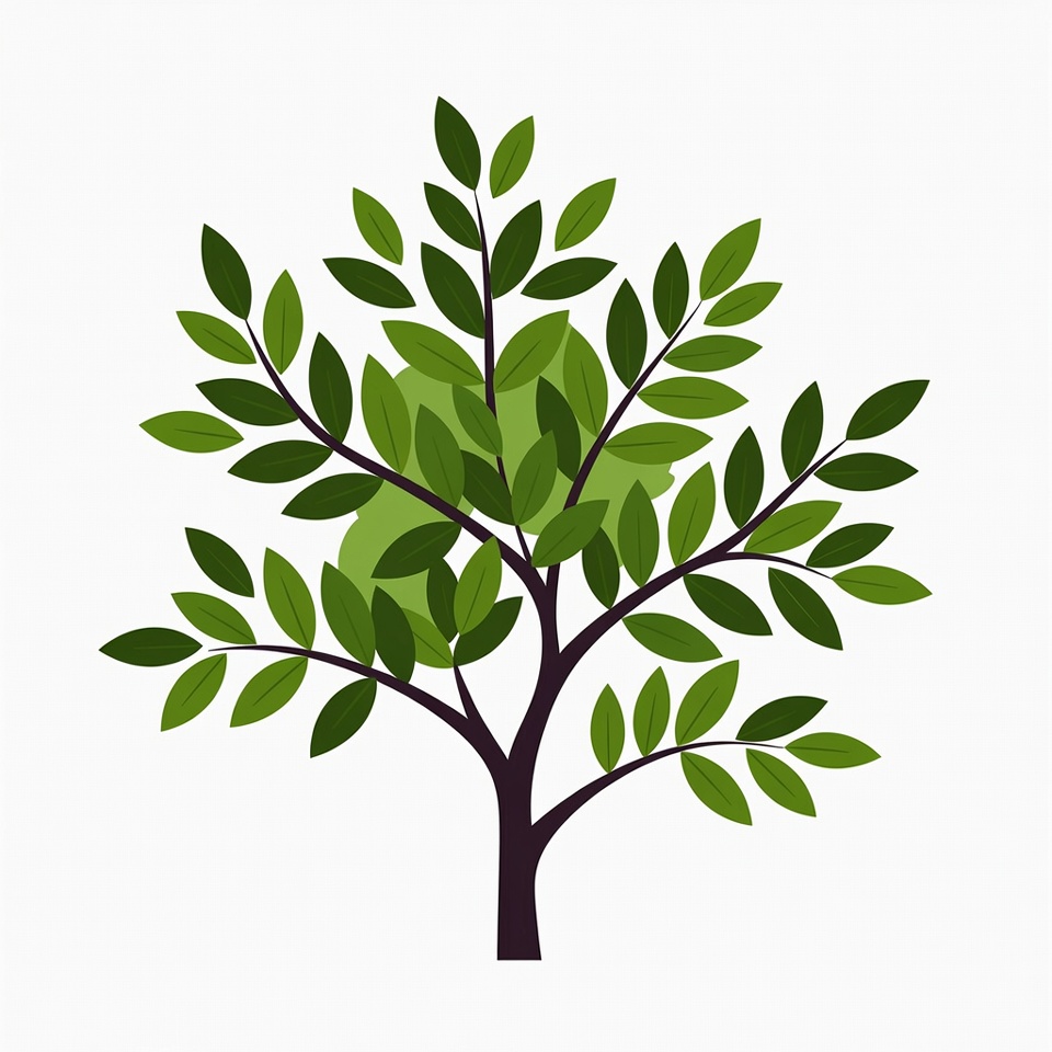 Green Tree Illustration Green Tree Illustration