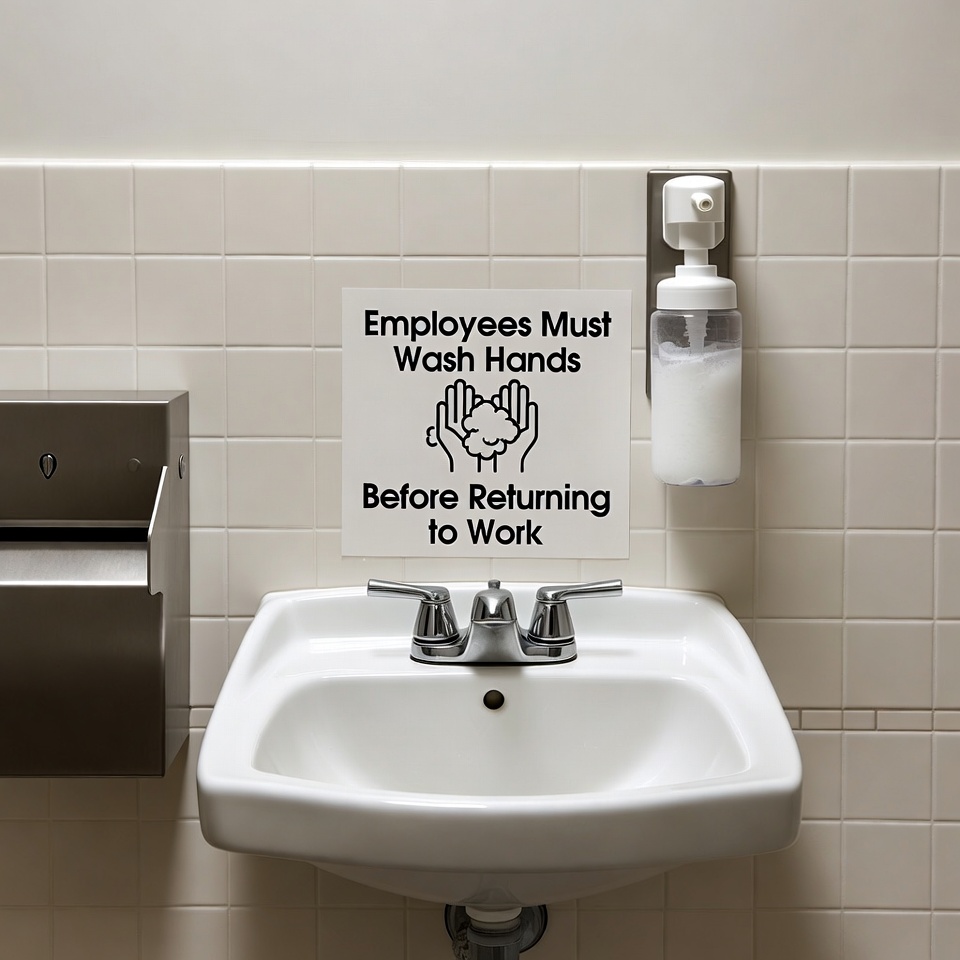 Employees Must Wash Hands Sign Employees Must Wash Hands Sign