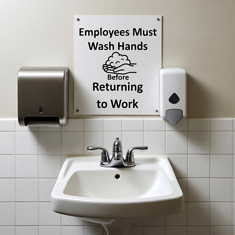 Employees Must Wash Hands Sign Employees Must Wash Hands Sign