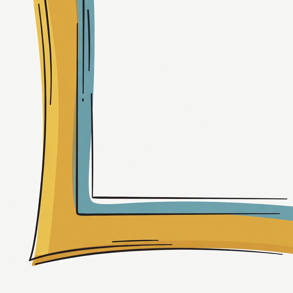 Yellow and Blue Picture Frame Yellow and Blue Picture Frame