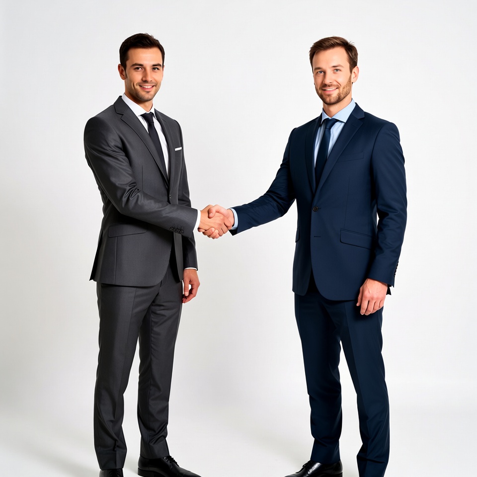 Two businessmen shaking hands Two businessmen shaking hands