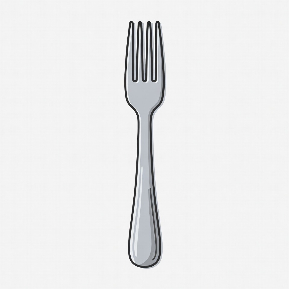 Silver Fork Illustration Silver Fork Illustration