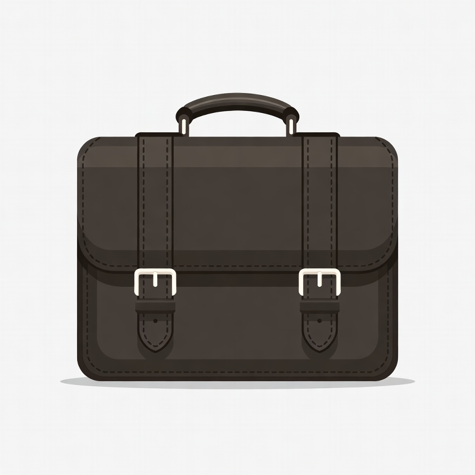 Black Briefcase Illustration Black Briefcase Illustration