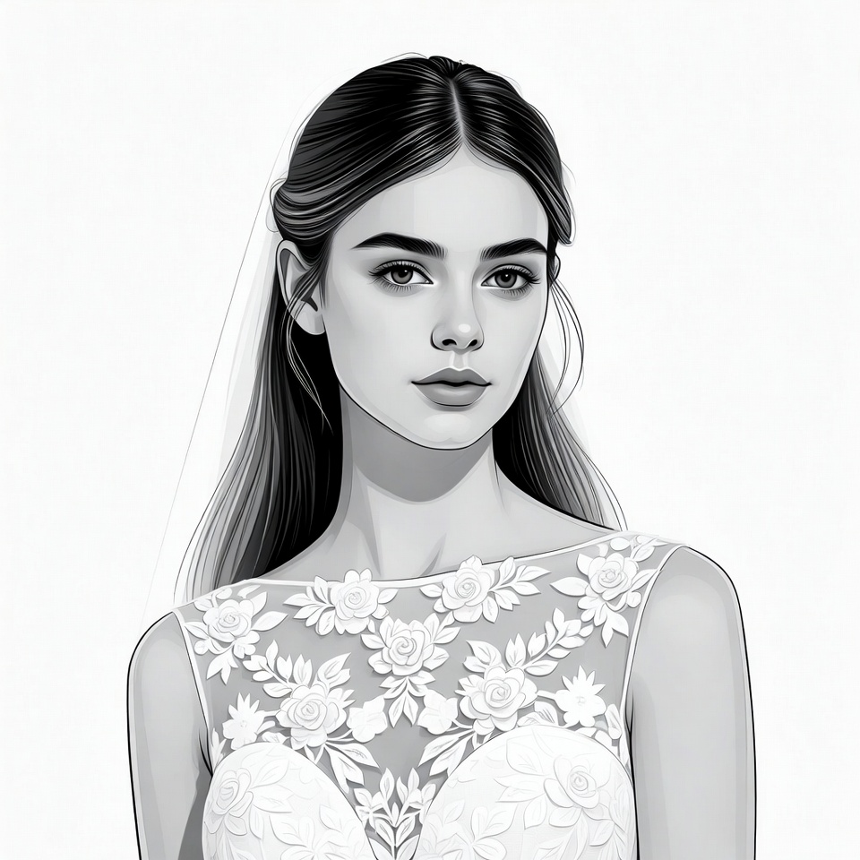 Bride in lace wedding dress Bride in lace wedding dress
