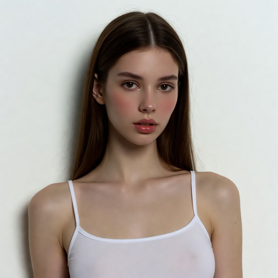 Woman in white tank top Woman in white tank top