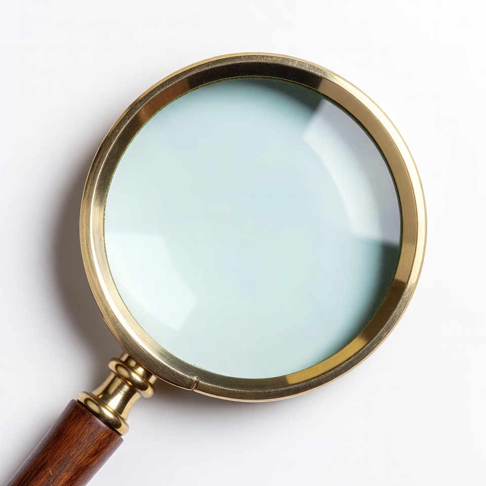 Vintage gold magnifying glass Vintage gold magnifying glass