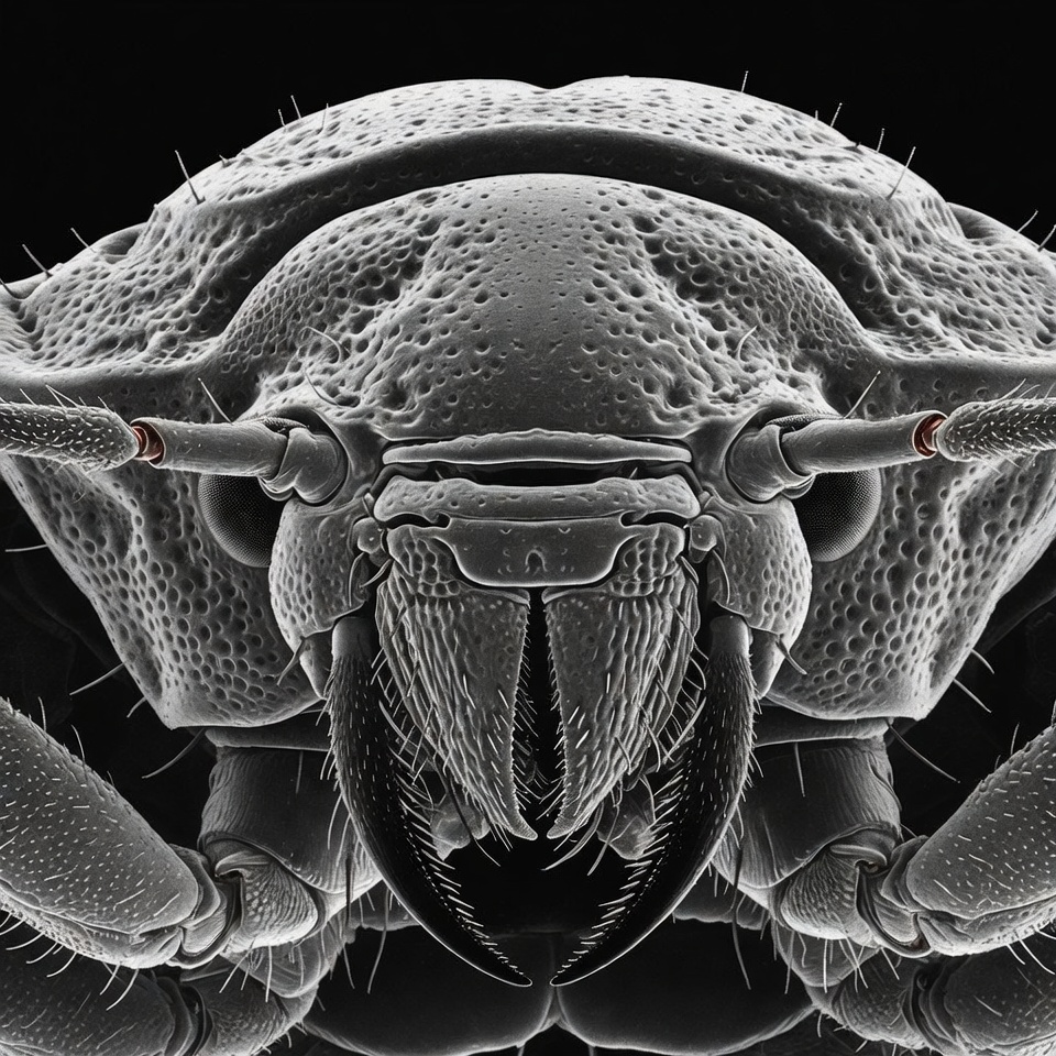 Close-up of silverfish insect Close-up of silverfish insect