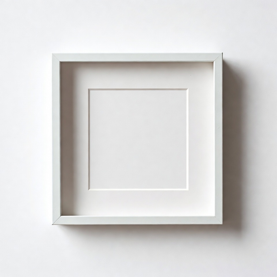 Empty White Picture Frame Empty White Picture Frame